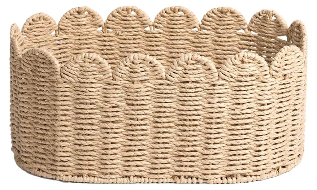 Gewebte Aufbewahrungskörbe aus Stoff | Organisation für Regale, Eingangsbereich, Waschküche, Schreibtisch, Bad, Schminktisch, Küchentisch, Büc...