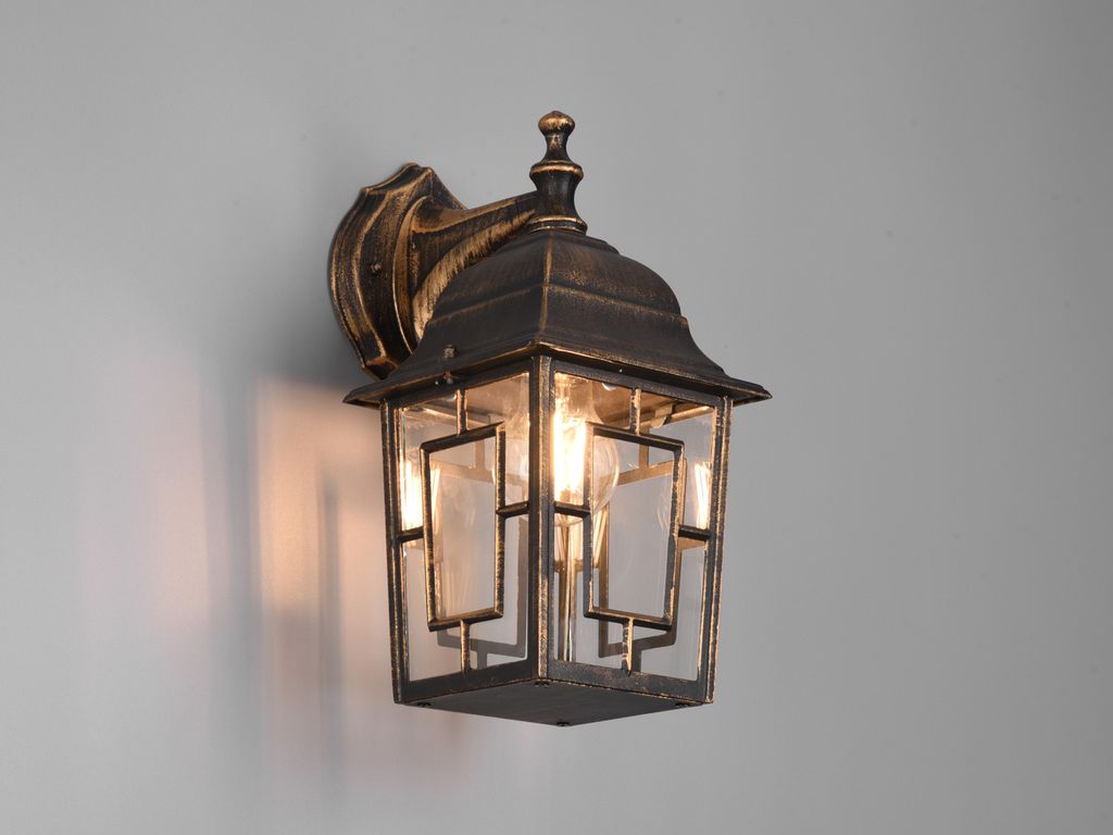 LED Außenwandleuchte, Wandlaterne hängend Fassadenbeleuchtung Hauswand Höhe 30cm