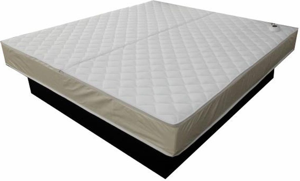 Wasserbett Bett Betten Doppelbett Rundbett Ehebett Leder Produktbild 