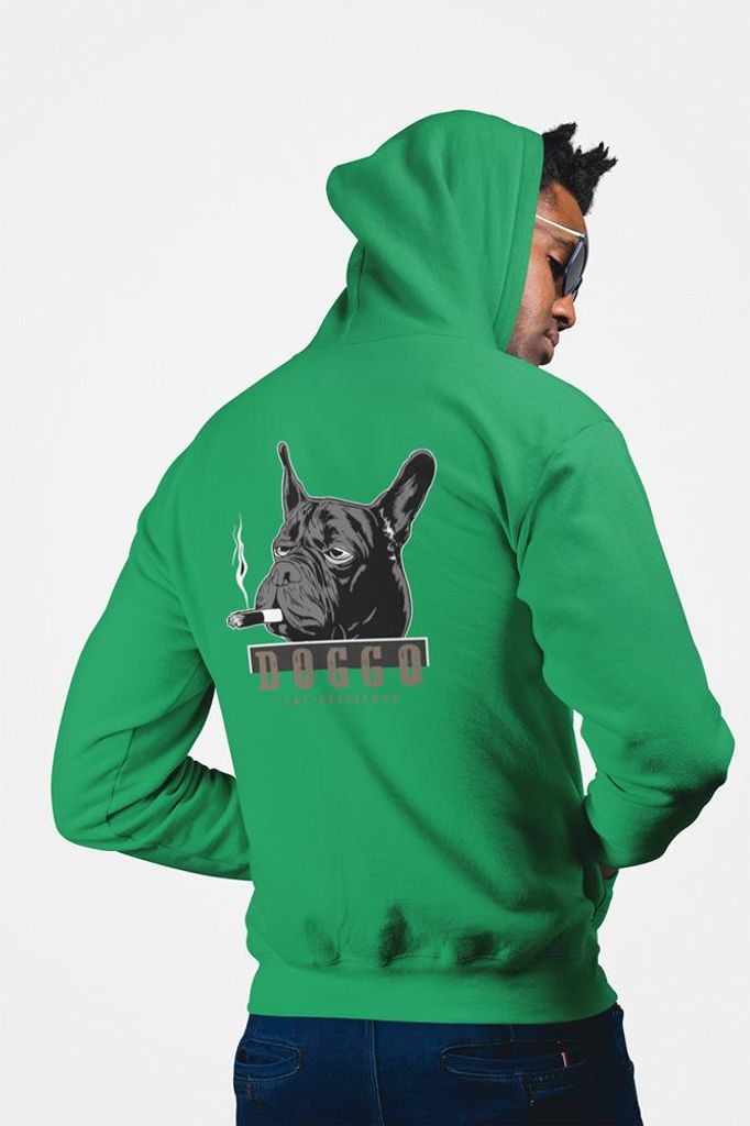 D&B Uni Hoodie ZIPST00177 Doggo Grün-Größe L