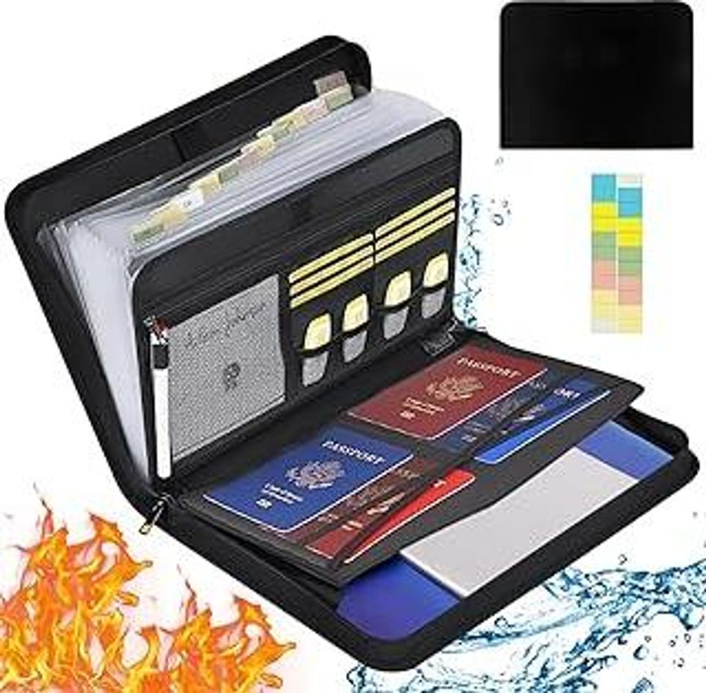 Dokumentenmappe a4, Feuerfeste dokumentenbox, Wasserfeste Produktbild 