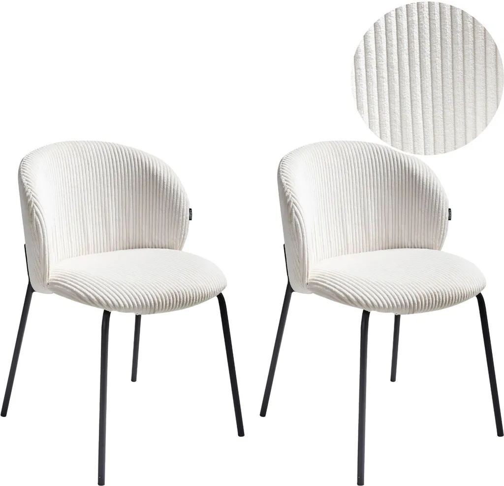 Chaises Design Velours Blanc Crème : Finies les Assises Inconfortables