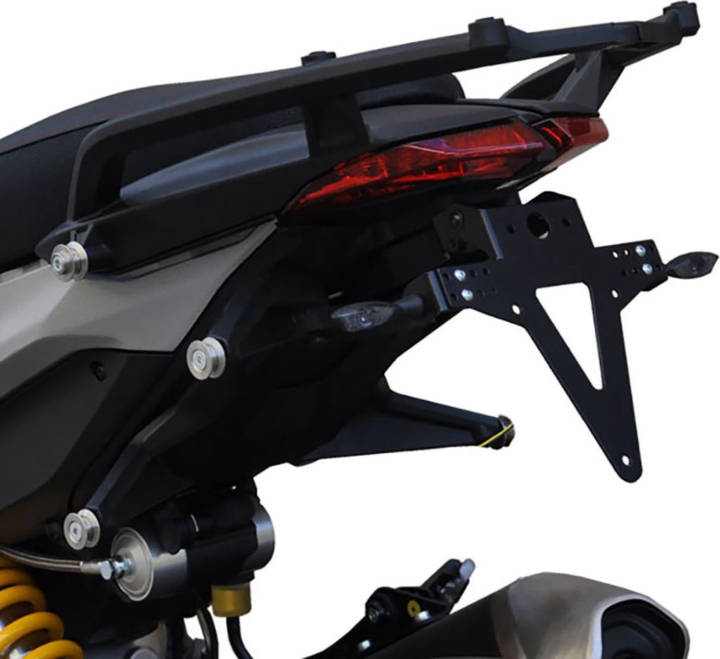 ZIEGER Classic Kennzeichenhalter kompatibel mit Ducati Hypermotard 821 BJ 2013-15 / Hypermotard 939 BJ 2016-18 / Hyperstrada 821 BJ 2013-15 / Hyper...