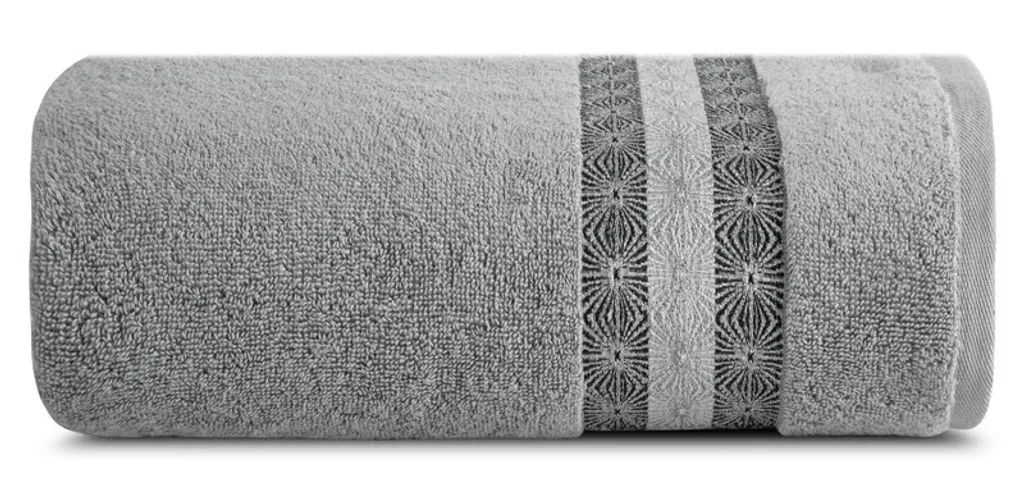 Asciugamano 50x90 Malika in spugna argento 500g/m2 Eurofirany