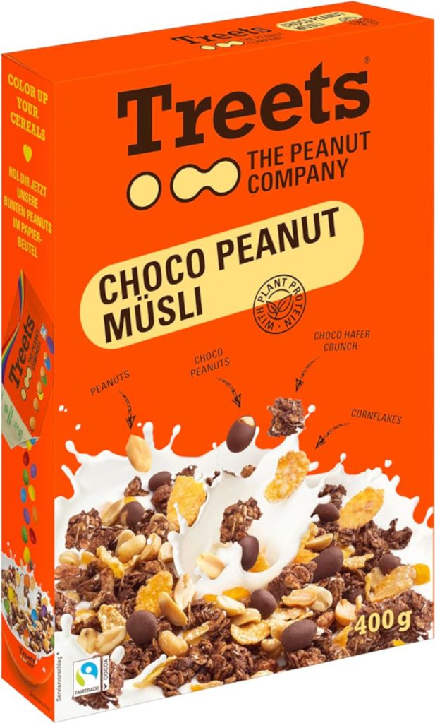 Treets Choco Peanut müsli s arašídy a kukuřičnými lupínky Obrázek produktu 