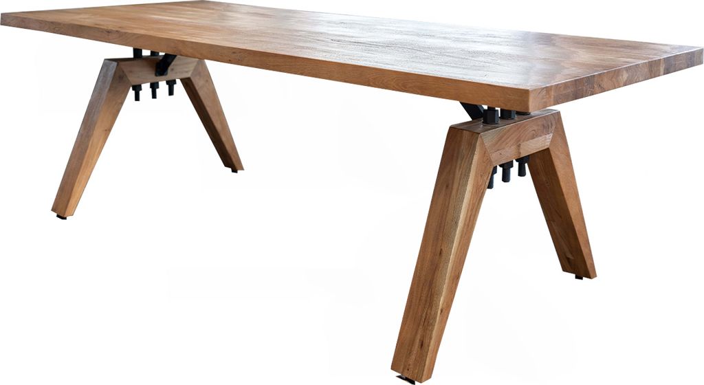 KAWOLA Esstisch WOODY Akazie massiv Gerade Kante 280x100cm