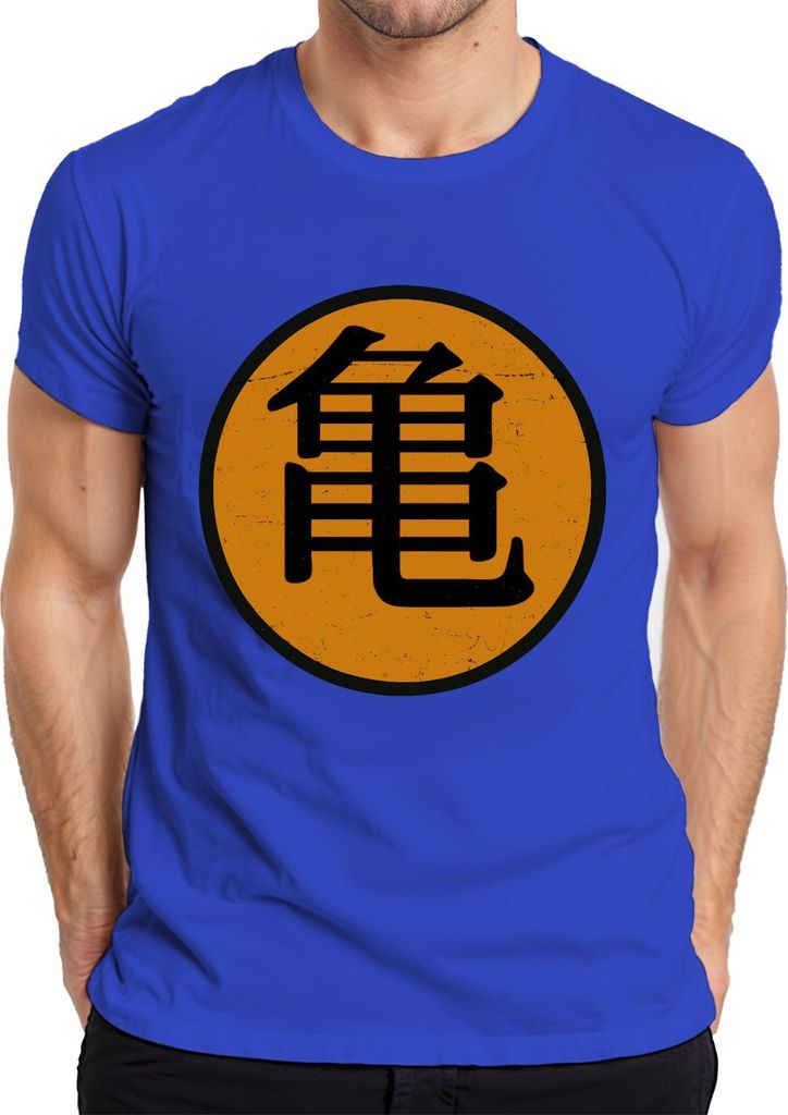Roshi's Gym Son Goku Anime Fan Manga Otaku Japanisch Streetwear Herren T-Shirt, Blau, XXL