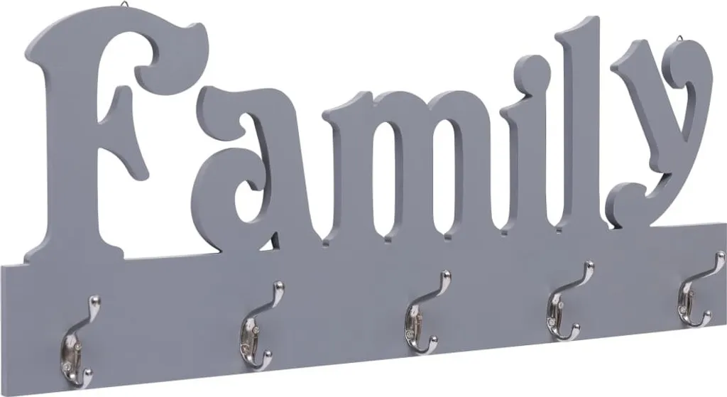 Armoire Murale Grise FAMILY 74 x 29,5 cm : Rangement Compact et Design