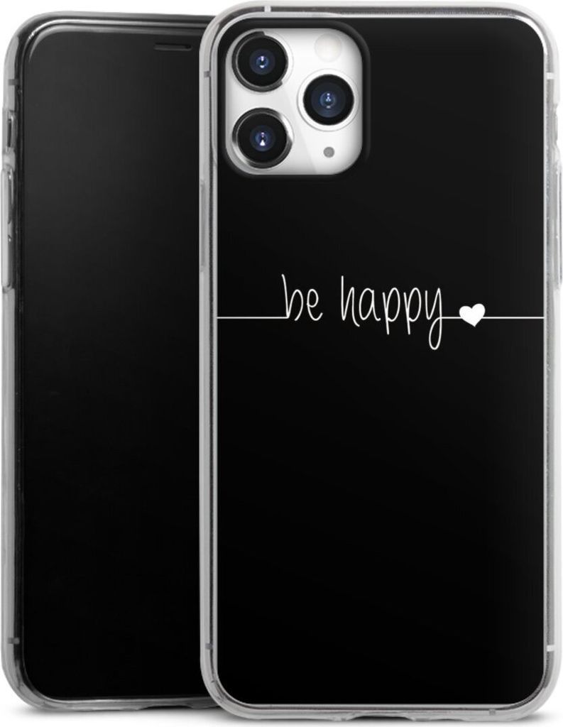 DeinDesign Slim Hülle für Apple iPhone 11 Pro Silikon Case Ultra Dünn Handyhülle Glück Sprüche Statement