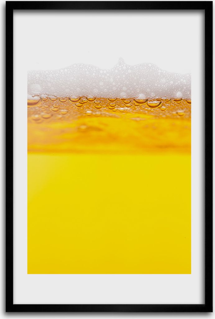 Bild - Bilderrahmen - 40 cm x 60 cm - MDF - Rahmen - Wandkunst - Bier