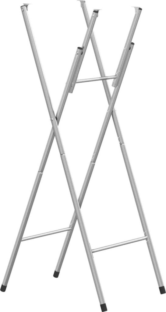 Bartisch-Gestell Klappbar Silbern 45x53x108 cm Verzinkter Stahl