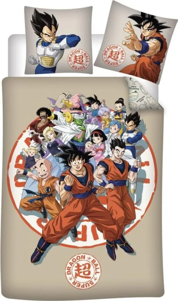 Parure de lit 1 personne Dragon Ball Super 140x200 cm Déco Chambre