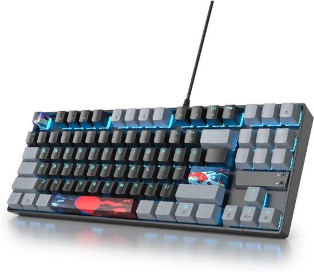 Fini les lags avec ce clavier gaming filaire mécanique RGB switch rouge