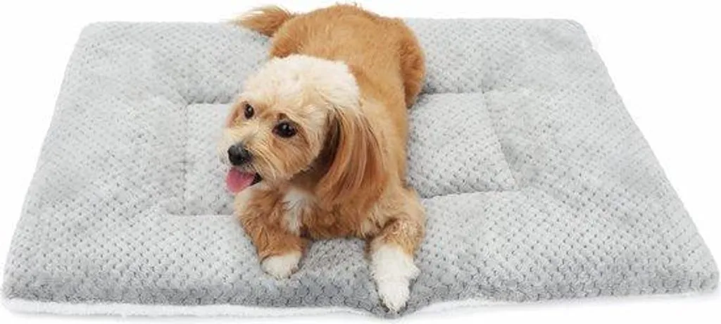 Panier pour chien respirant 80 cm coloris gris - Lit douillet lavable