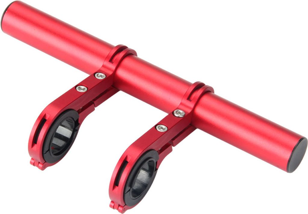 Rot 20cm Lange Fahrradlenkerverlängerung, Doppelklemm-Fahrradlenker-Verlängerungshalterung Zum Halten Von Motorrad-E-Bike-Lampen, Tachometern, GP...