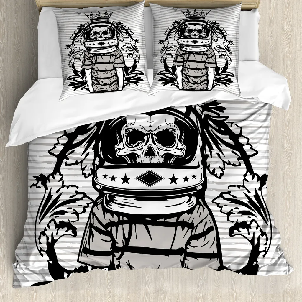 Copripiumino Anallergico ABAKUHAUS 155x220 Astronauta Teschi - Qualità