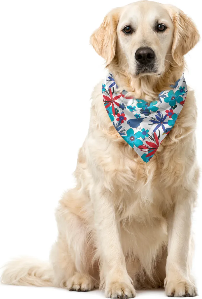 Accessorio Trendy Uccelli: Bandana ABAKUHAUS 55x55 Multicolore