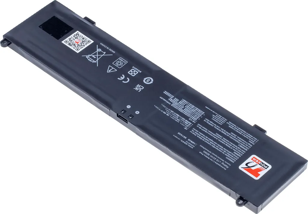 Batteria T6 Power per Asus ROG Strix G17 G713PU, Li-Poly, 15,4 V, 5845 mAh (90 Wh), nero - 2
