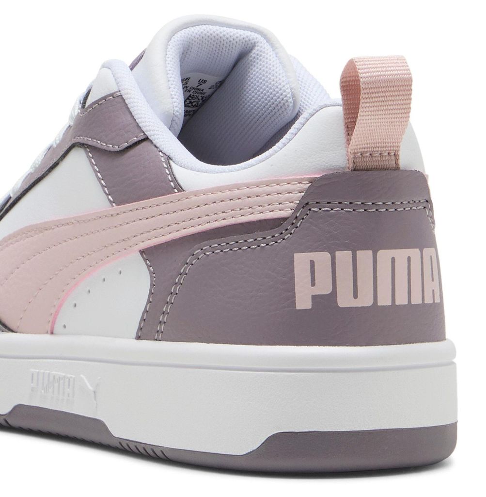 Puma Rebound v6 Low sportlicher Schnürer Weiß in Gr. 37.5 Produktbild 