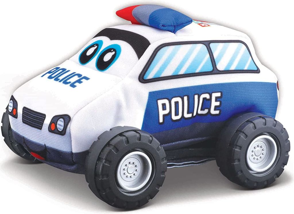 BB Junior 16-89053 - Spielzeugauto - Polizeiauto (blau-weiß, 11,5cm) Spielzeug Auto