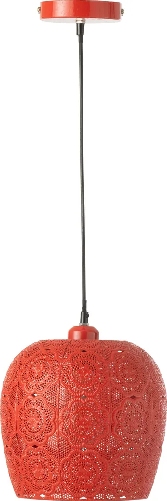 Suspension luminaire en métal rouge Alive J-Line pour salon et cuisine