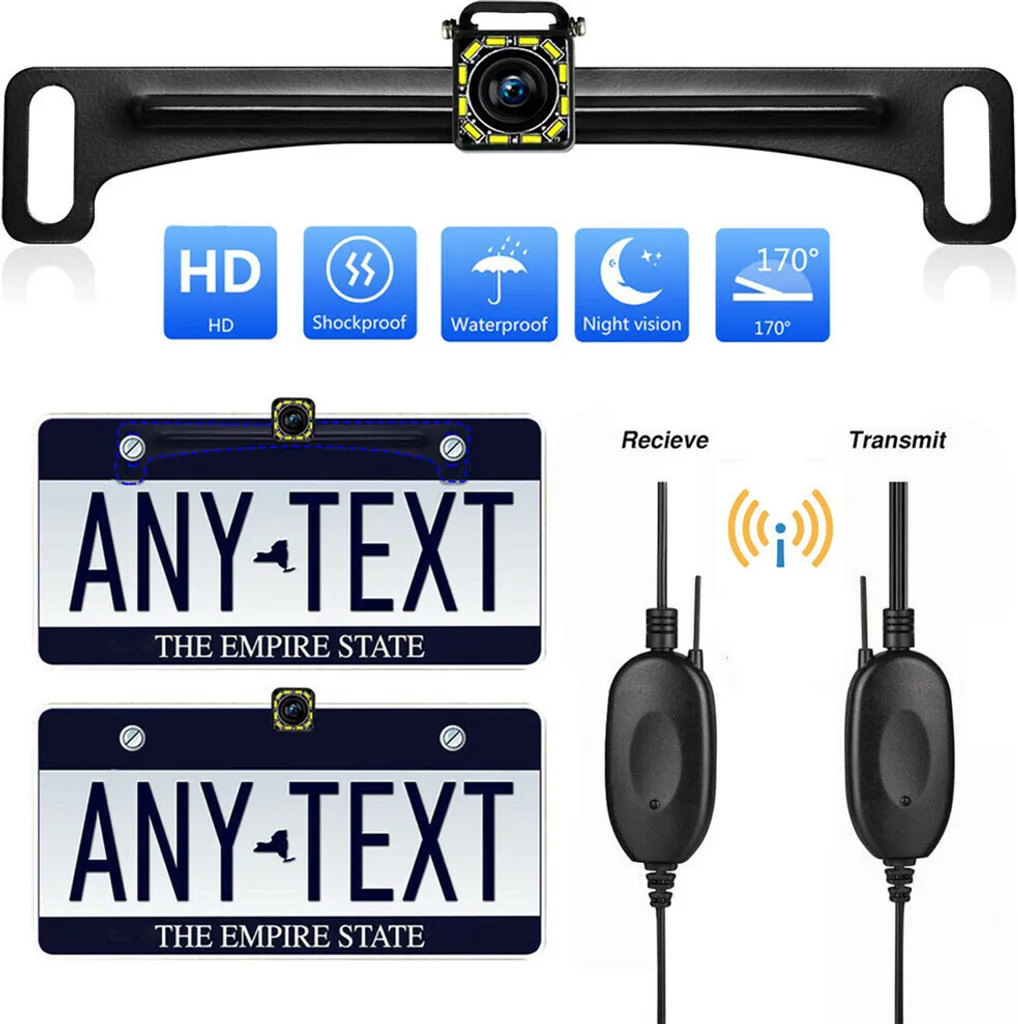 Telecamera Retromarcia Wireless Digitale HD Visione Notturna IP68