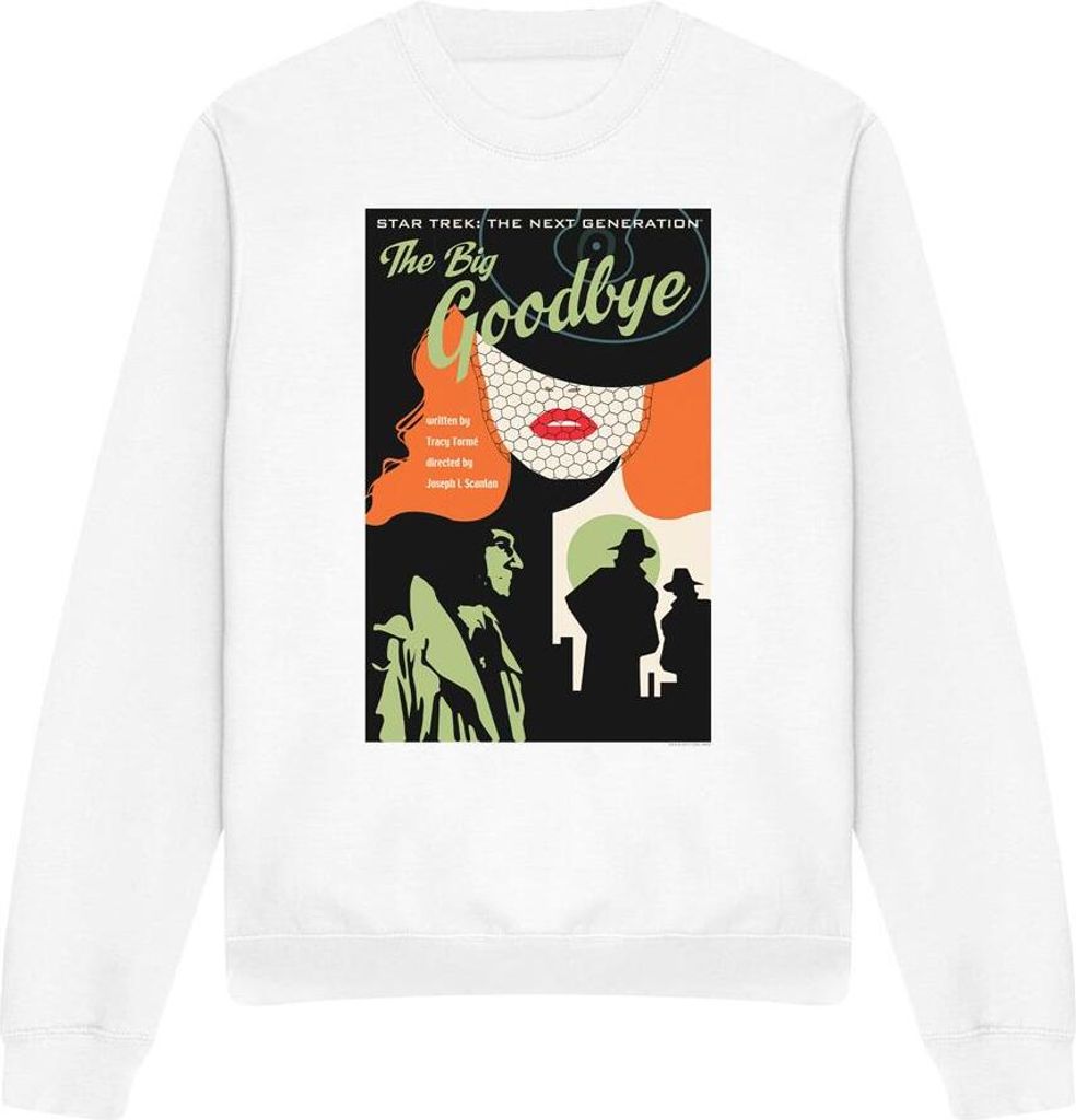 Star Trek - "The Next Generation Season 1 Episode 12" Sweatshirt für Herren/Damen Uni TV11689 (M) (Weiß)