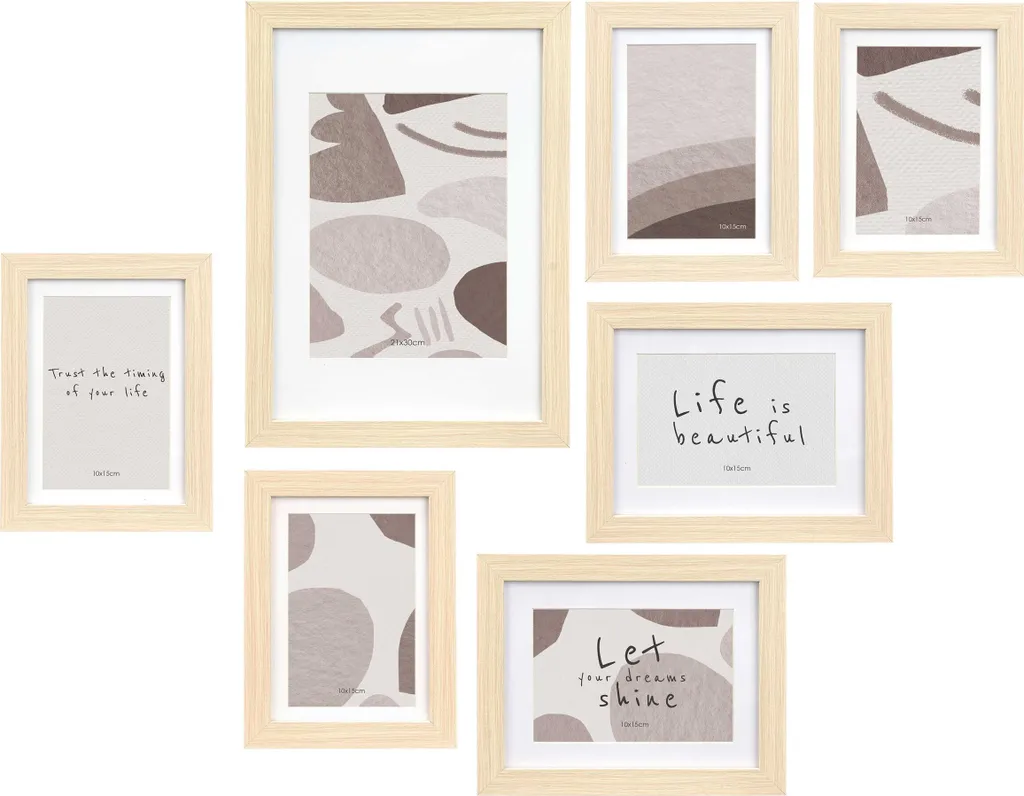 Cornici Multifoto MURAL Beige 7 Dimensioni - Arredo Parete