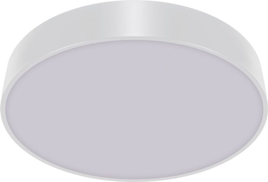 Deckenleuchte Metall LED Ø 40 cm Weiß rund 4000 K neutralweißes Licht 1880 lm Deckenlampe