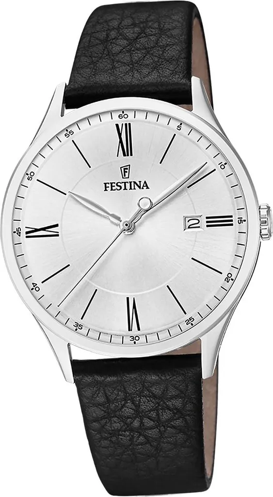 Festina Orologio Uomo D2UF20689/2 in Pelle Nera | Classico Eleganza
