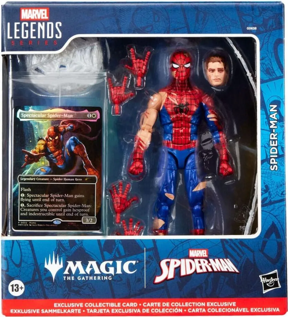 Figurine Spider-Man 15 cm Magic The Gathering pour vitrine sans poussière