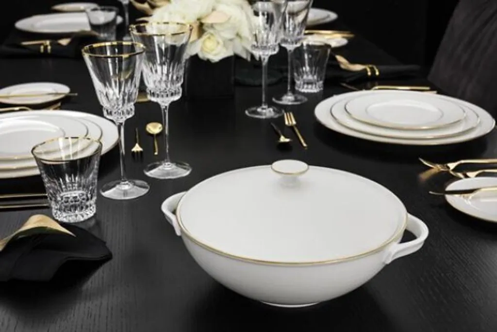 Assiette à dessert dorée de 16cm pour sublimer vos tables de réception - 4