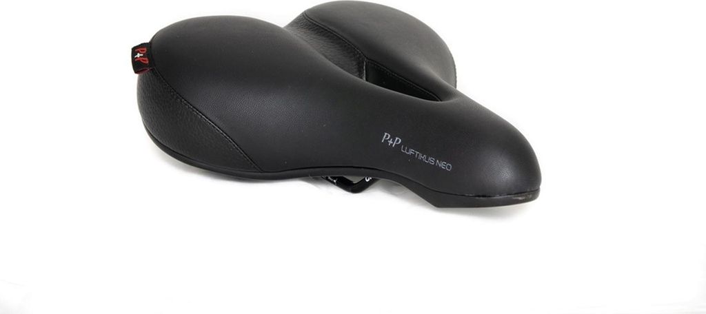 Selle de vélo P&P Luftikus Neo, confortable, noire, unisexe Image du produit 