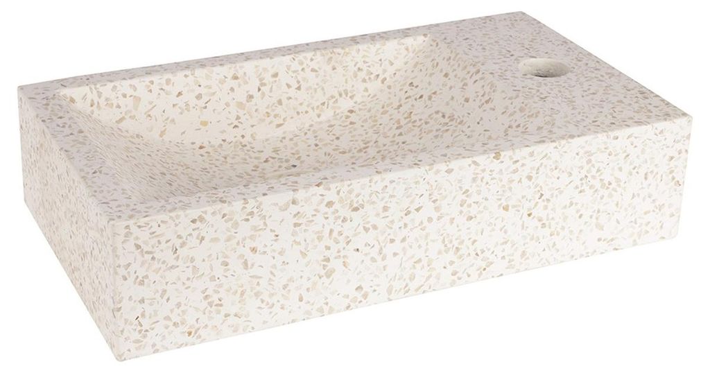 Umývadlo Differnz Hura L – Terrazzo – Béžová – Rozměry 40 x Obrázek produktu 