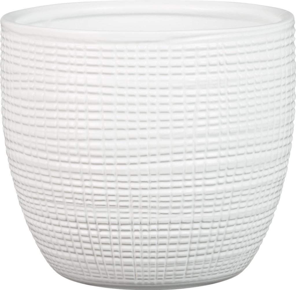 Scheurich Corteza, Blumentopf aus Keramik, Farbe: Panna, 25,5 cm Durchmesser, 22,1 cm hoch, 8 l Vol.