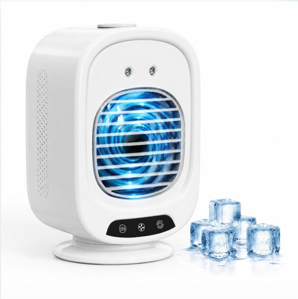 Tragbarer USB Tischventilator mit Wassernebel, Mini Produktbild 