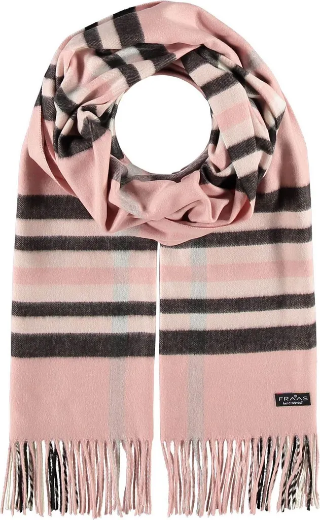 FRAAS sciarpa Cashmink® Scarf with FRAAS Plaid Light Rose rosa multicolore