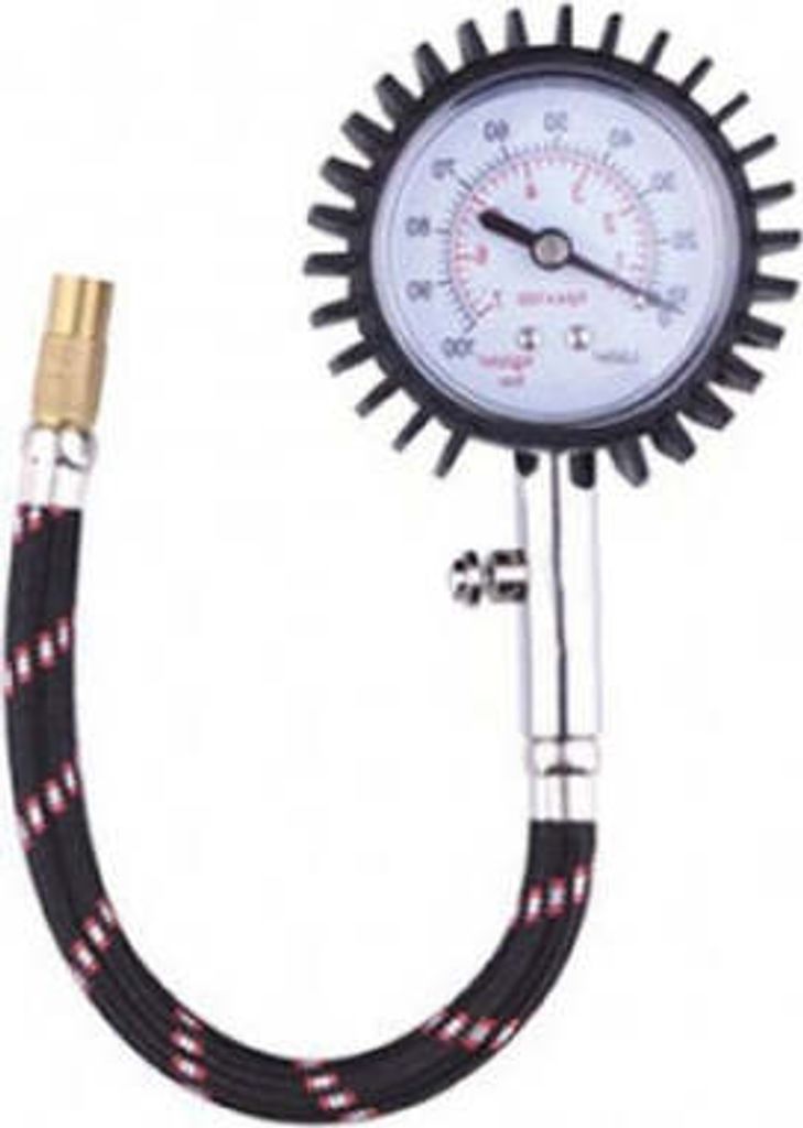 SYSTEM-S Reifendruckmesser Reifendruckprüfer Luftdruckprüfer für Auto, LKW und Motorrad