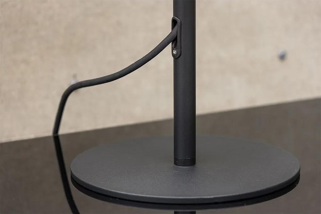 Morislampe de table extérieure noire : éclairage nomade sans fil chic