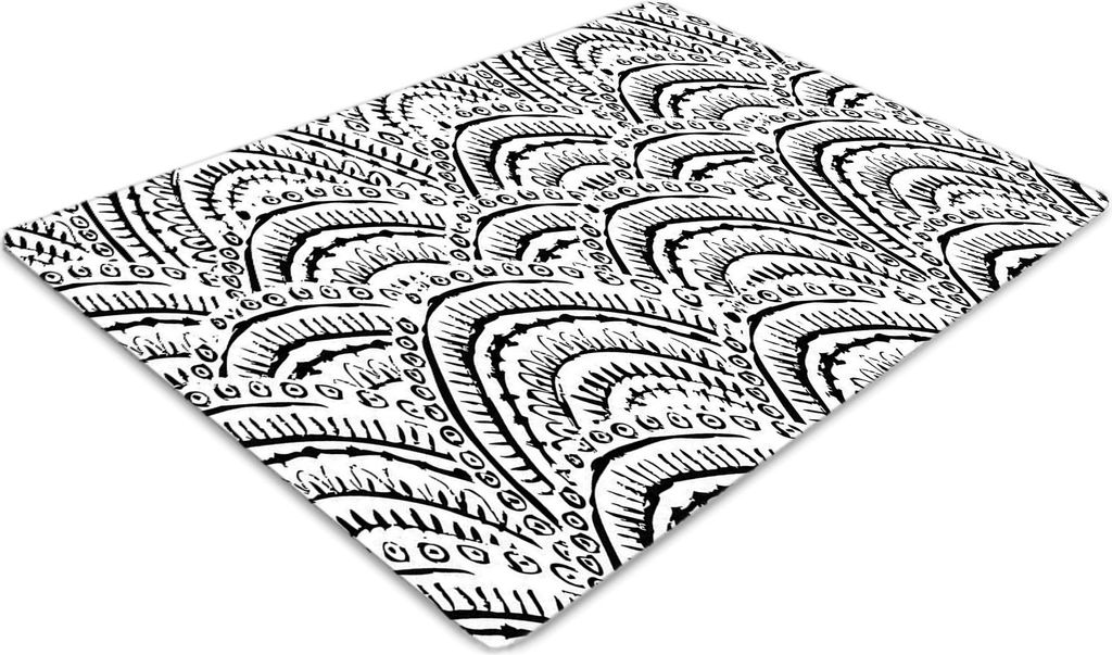Stuhlunterlage Bürostuhlunterlage 120 cm x 90 cm Bodenmatte Bürostuhlunterlage - Abstraktes Muster