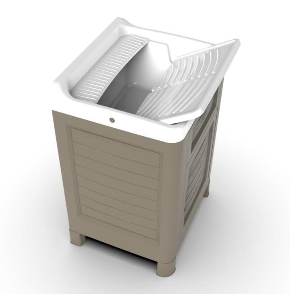 BAMA Lavabo avec armoire ARTU, brun Image du produit 