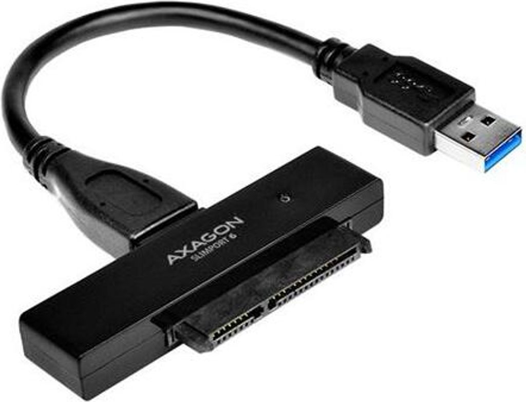AXAGON Axagon ADSA-1S6 Speicherlaufwerksgehäuse HDD/SSD-Gehäuse Schwarz 2,5"