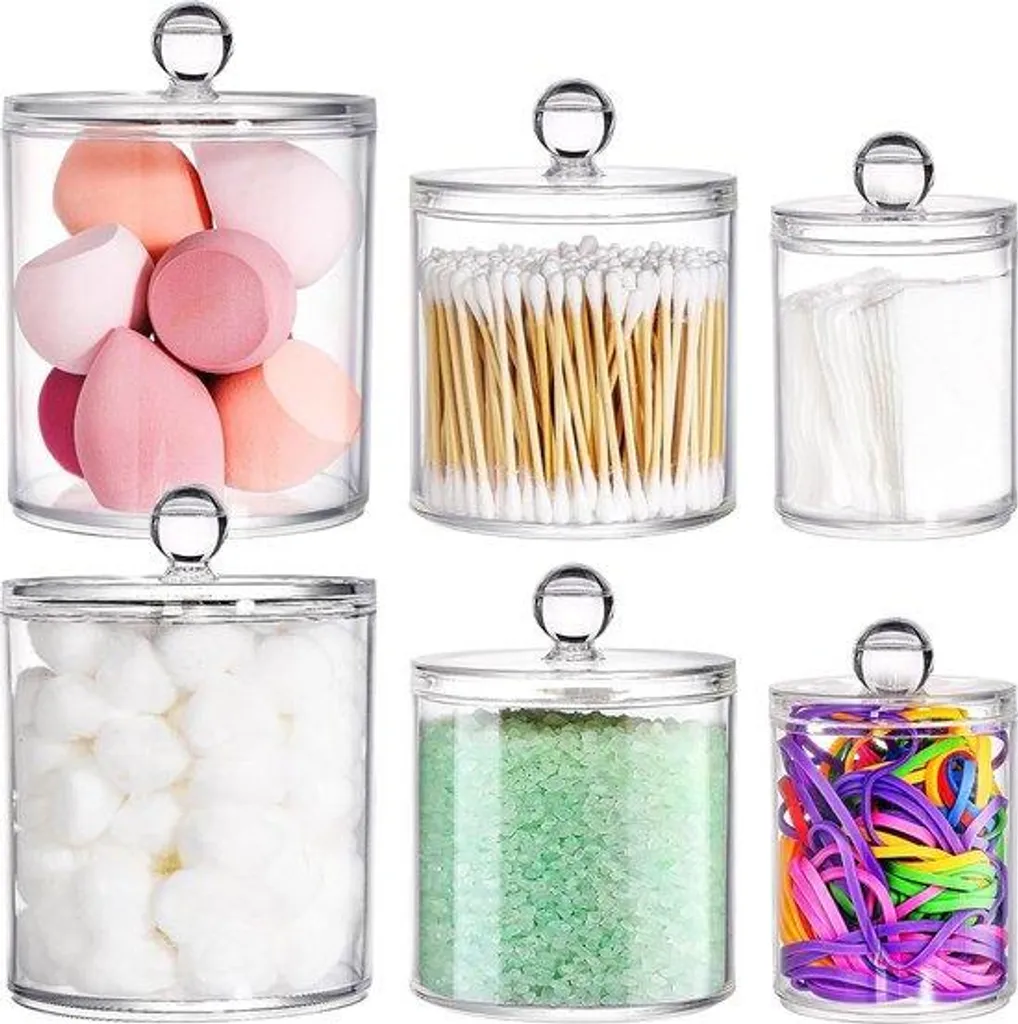 Porte-disque en acrylique 240 ml avec couvercle hermétique Crystal