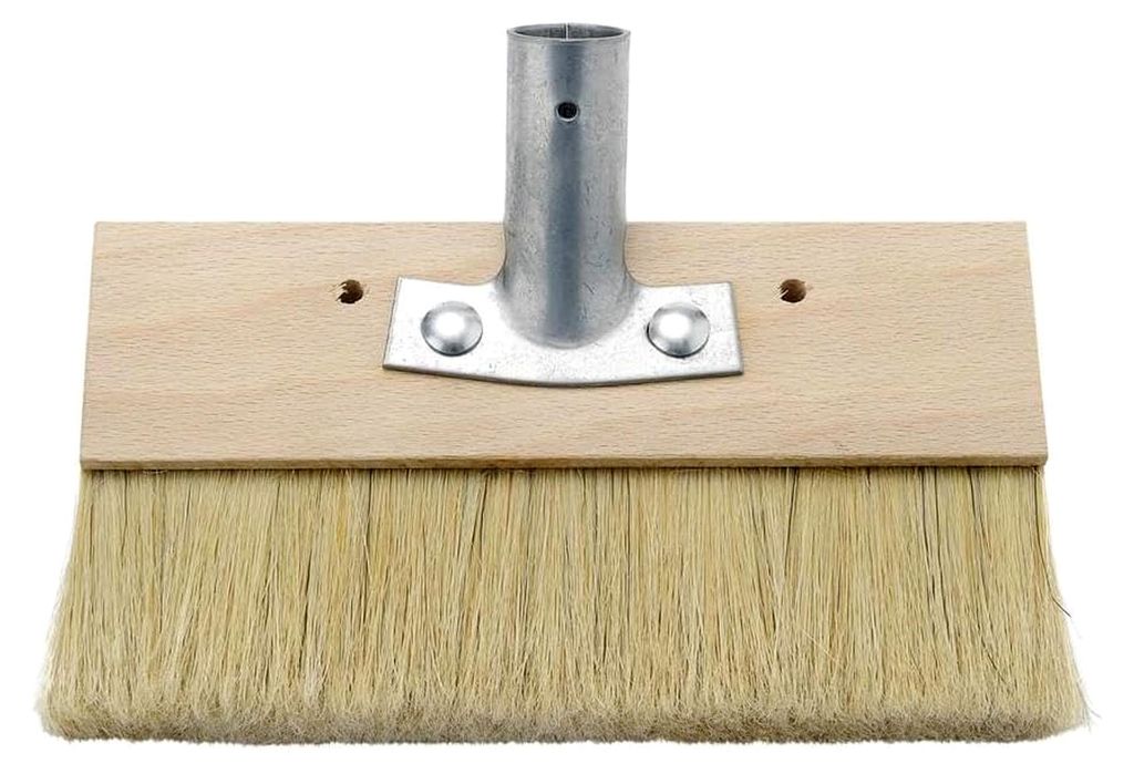 Versiegelungsbürste Flächenstreicher mit Stielhalter - 20 cm Breite für Farblack und Holzlasuren - Deckbürste für Maler