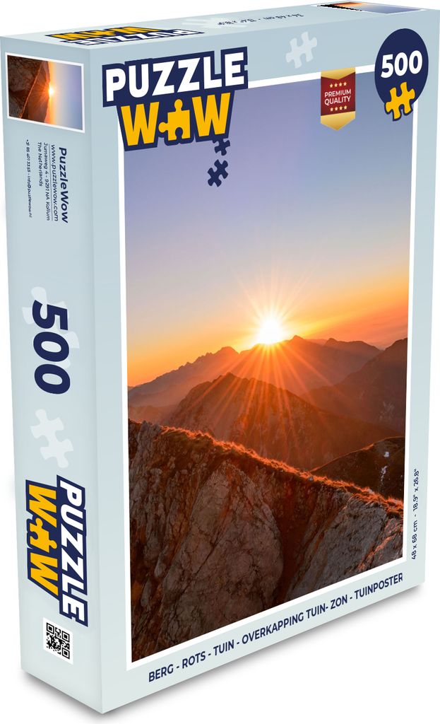MuchoWow Puzzle 500 Teile Berg - Landschaft - Sonne - Denken - Spiel - Toy