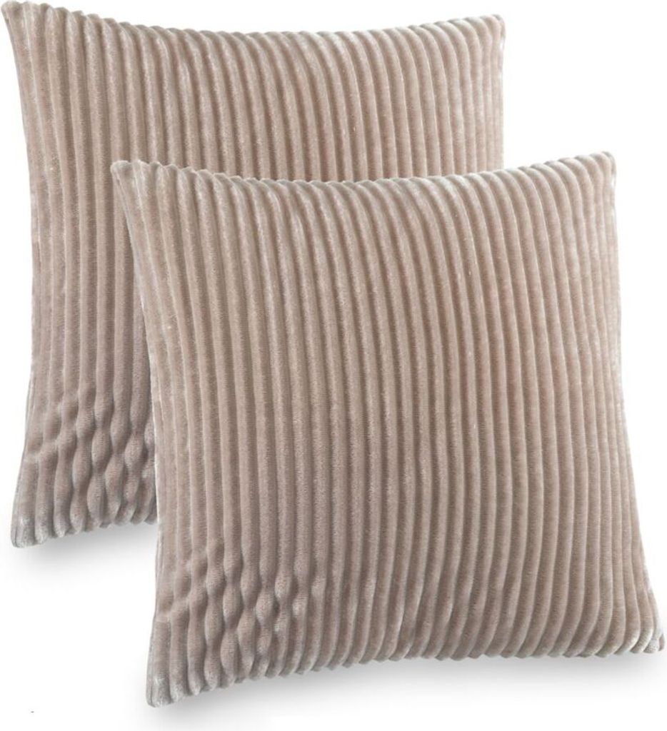 Kissenhülle 2er Pack taupe 40x40 Produktbild 