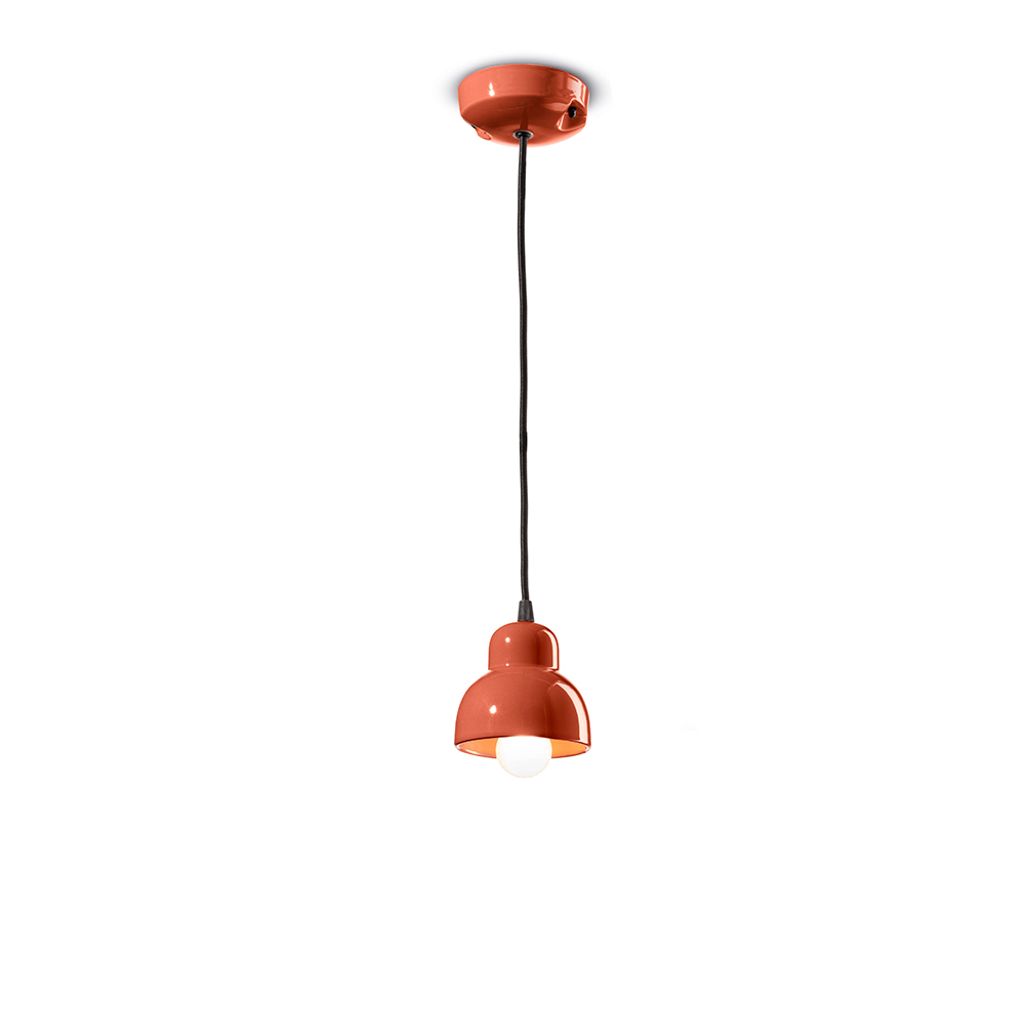 Lustre Déco Vintage Berimbau Céramique Orange Pokè 1 Image du produit 