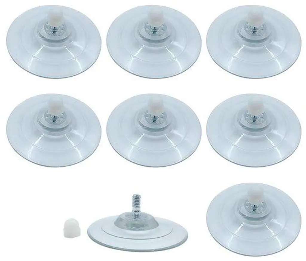 Fixation sans percer : Ventouse à vis M8 pour mur et vitre (85mm)