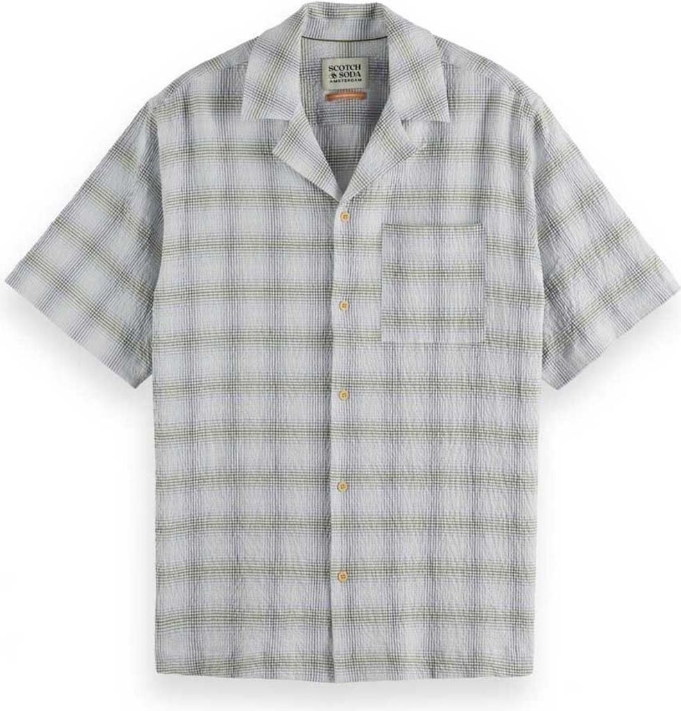 Scotch & Soda 180031 Relaxed Fit Kurzarmhemd Grau M Mann Grau M