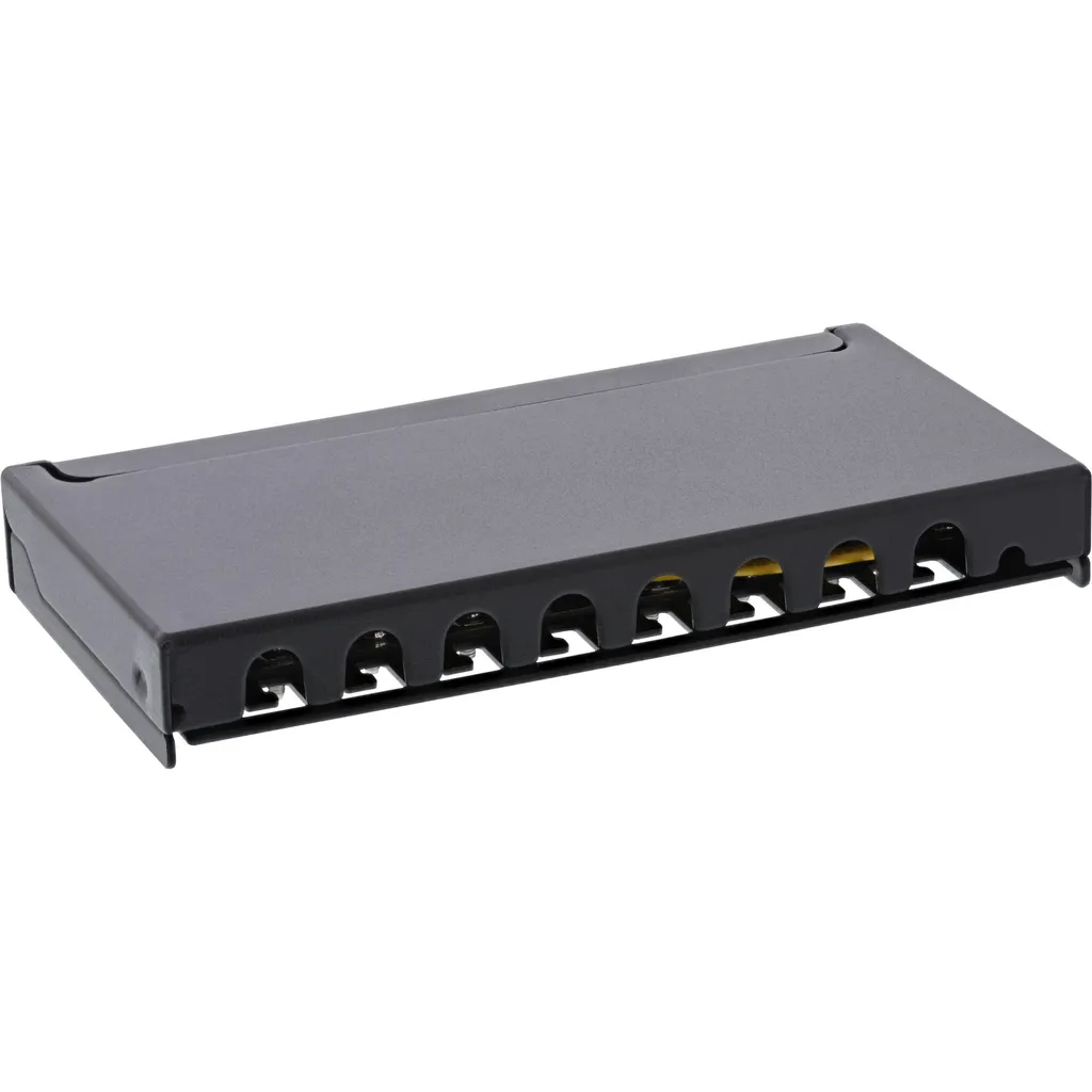 Patch panel Cat6A 8 ports InLine pour intégration mur ou bureau - 2